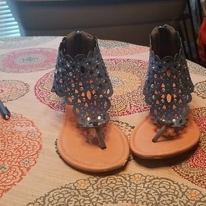 Fun sexy blue sandals